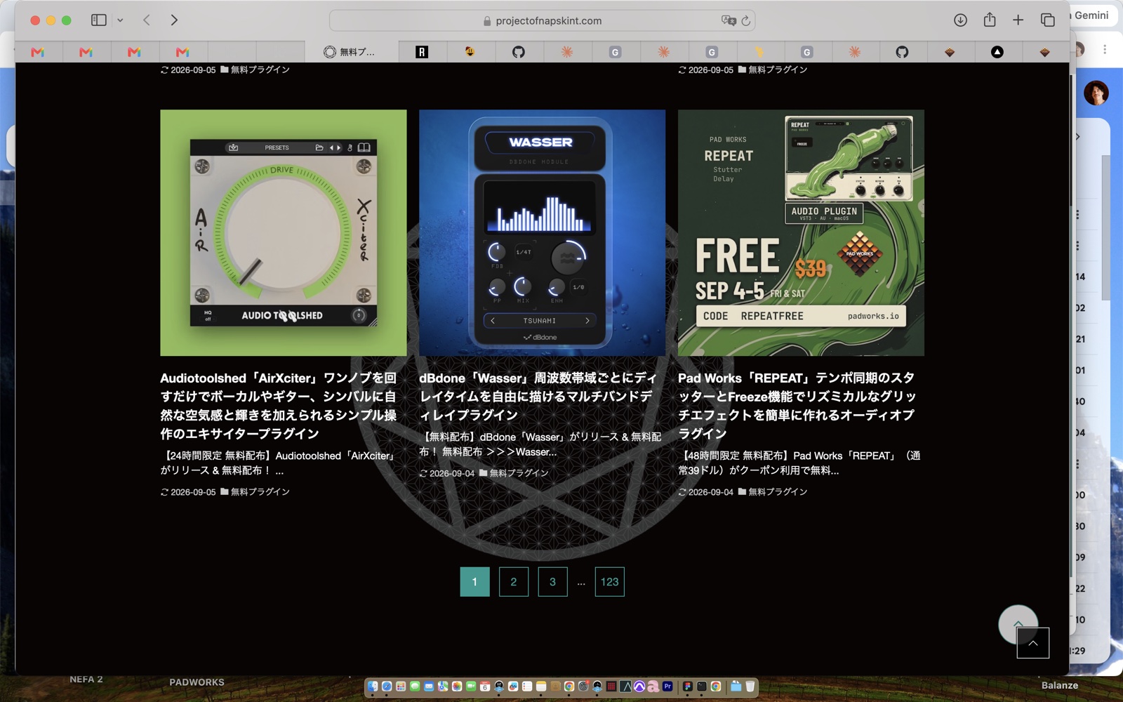 project of napskint free plugins listing with the Pad Works REPEAT article, 2026-09-04.